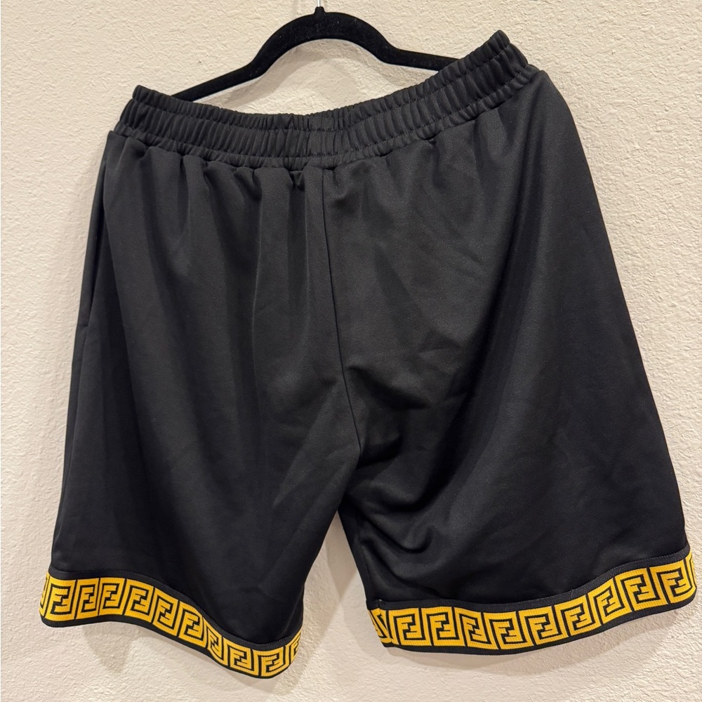 FENDACE | FENDI X VERSACE BERMUDA FENDI FF GRECA MEN SHORTS - Picture 6 of 9